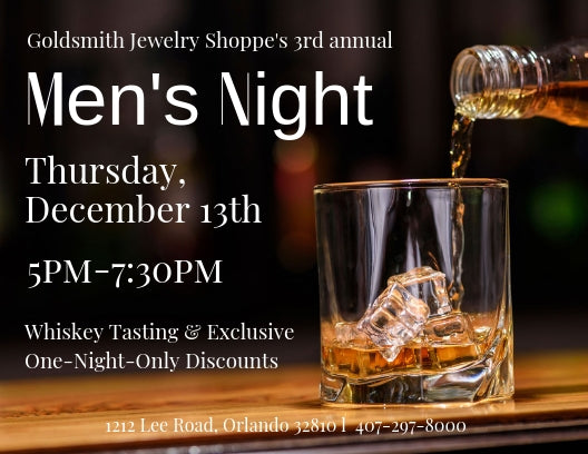 Men's Whiskey Tasting Event