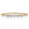 14K Yellow Gold Bujukan Diamond Split Bangle