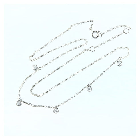 14K Yellow Gold Diamond Necklace