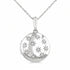 Ashi Necklaces Silver Bold Circle Diamond Fashion Pendant