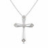 Ashi Necklaces Silver Cross Diamond Fashion Pendant