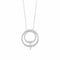 Ashi Necklaces Sterling Silver Circle Diamond Pendant