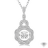 Ashi Necklaces Sterling Silver Emotion Diamond Fashion Pendant