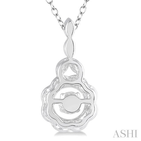 Ashi Necklaces Sterling Silver Emotion Diamond Fashion Pendant