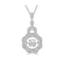 Ashi Necklaces Sterling Silver Emotion Diamond Fashion Pendant