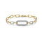 Bassali Bracelets 14K Yellow Gold Diamond Link Bracelet