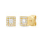 Bassali Earrings 14K Yellow Gold Diamond Stud Earrings