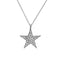 Bassali Necklaces 14K White Gold Diamond Star Necklace