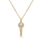 Bassali Necklaces 14K Yellow Gold Diamond Key Necklace
