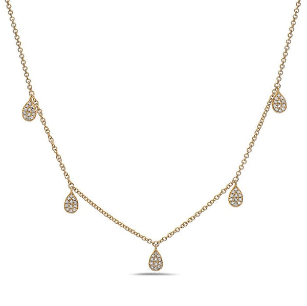 Bassali Necklaces 14K Yellow Gold Diamond Necklace