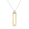 Bassali Necklaces 14K Yellow Gold Two Tone Diamond Necklace