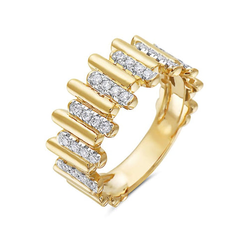 Bassali Rings 14K Yellow Gold Diamond Fashion Ring