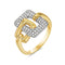 Bassali Rings 14K Yellow Gold & White Gold Diamond Fashion Ring