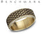 Benchmark Men's Wedding Bands 10 Men's Wedding Band, 14K Yellow Gold Dragon Scale with 1.04ct diamond trim, 9MM