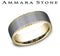 Benchmark Men's Wedding Bands 10 Men's Wedding Band, 14K Yellow Gold Fluted Design with Tantalum Center, 7.5MM