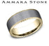 Benchmark Men's Wedding Bands 10 Men's Wedding Band, 14K Yellow Gold Fluted Design with Tantalum Center, 7.5MM