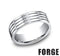 Benchmark Men's Wedding Bands 10 Men's Wedding Band, 4 Rolls Satin Cobalt, 7MM