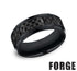 Benchmark Men's Wedding Bands 10 Men's Wedding Band, Black Cobalt with Carbon Fiber Center