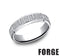 Benchmark Men's Wedding Bands 10 Men's Wedding Band, Cobalt Chrome, Bark Look, 5MM