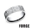Benchmark Men's Wedding Bands 10 Men's Wedding Band, Cobalt Chrome with Cross Design, 7.5MM