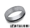 Benchmark Men's Wedding Bands 10 Men's Wedding Band, Grey Tantalum, Swirl Finish, 6.5MM