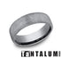 Benchmark Men's Wedding Bands 10 Men's Wedding Band, Grey Tantalum, Swirl Finish, 6.5MM