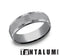 Benchmark Men's Wedding Bands 10 Men's Wedding Band, Grey Tantalum with Satin Center, 7MM