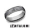 Benchmark Men's Wedding Bands 10 Men's Wedding Band, Grey Tantalum with Wire Hatched Center, 6.5MM