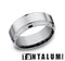 Benchmark Men's Wedding Bands 10 Men's Wedding Band, High Polish Grey Tantalum, 8MM