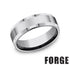 Benchmark Men's Wedding Bands 10 Men's Wedding Band, High Polish Tungsten, 7MM