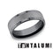 Benchmark Men's Wedding Bands 10 Men's Wedding Band, Tantalum Sand Blast Center, 7MM