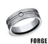 Benchmark Men's Wedding Bands 10 Men's Wedding Band, Titanium Screw Design, 8MM