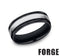 Benchmark Men's Wedding Bands 10 Men's Wedding Band, Tungsten Center with Rounded Ceramic Edge, 7MM