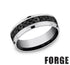 Benchmark Men's Wedding Bands 10 Men's Wedding Band, Tungsten with Carbon Fiber Center, 7MM