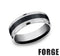Benchmark Men's Wedding Bands 10 Men's Wedding Band, Tungsten with Ceramic Center, 7MM