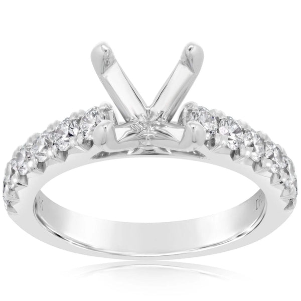 Diamonds Forever Engagement Rings White Gold Diamond Ring Setting