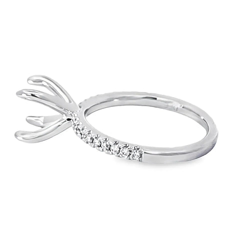 Diamonds Forever Engagement Rings White Gold Diamond Ring Setting