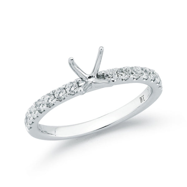 Diamonds Forever Engagement Rings White Gold Diamond Ring Setting