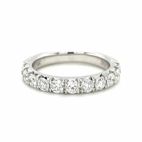 Diamonds Forever Rings White Gold Diamond Band, French Prong Setting 1.00ct
