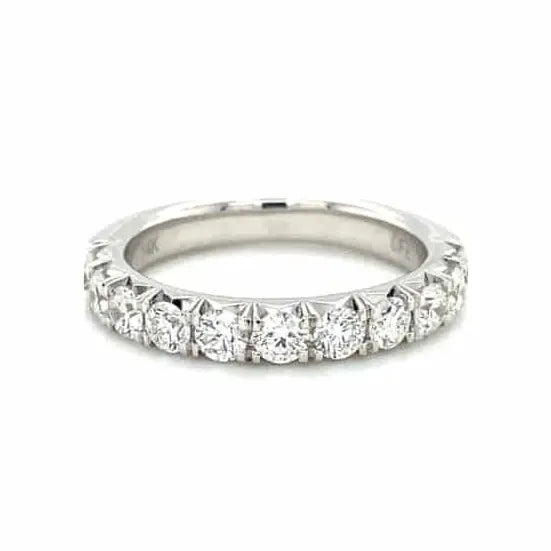 Diamonds Forever Rings White Gold Diamond Band, French Prong Setting 1.00ct