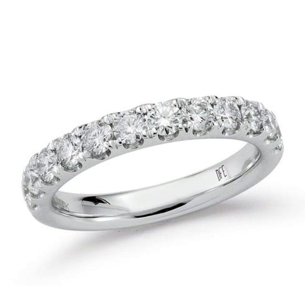 Diamonds Forever Rings White Gold Diamond Band, Shared Prong 1.00ct tdw