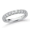 Diamonds Forever Rings White Gold Diamond Band, Shared Prong 1.00ct tdw