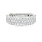 Diamonds Forever Rings White Gold Diamond Triple Row Diamond Anniversary Band