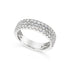Diamonds Forever Rings White Gold Diamond Triple Row Diamond Anniversary Band