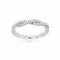 Diamonds Forever Rings White Gold Diamond Twisted Wedding Band
