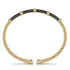 Gabriel & Co. Bracelets 14K Yellow Gold Bujukan Beads Split Bangle with Black Enamel