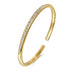 Gabriel & Co Bracelets 14K Yellow Gold Diamond Bangle