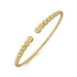 Gabriel & Co. Bracelets 14K Yellow Gold Graduated Beaded Bangle Bracelet