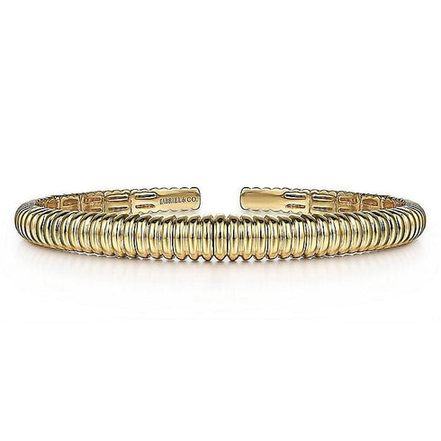 Gabriel & Co. Bracelets 14K Yellow Gold Open Bangle