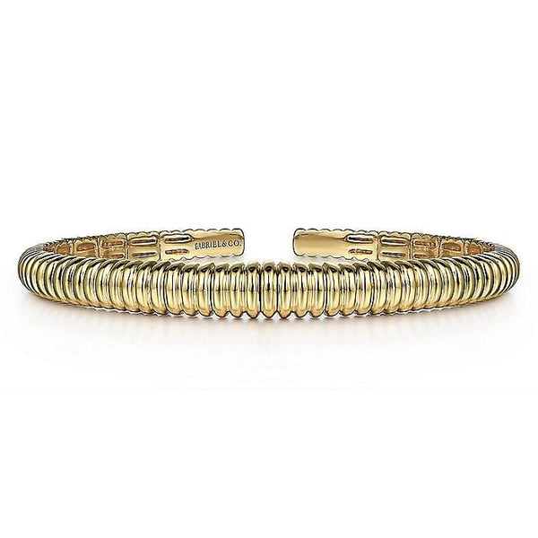 Gabriel & Co. Bracelets 14K Yellow Gold Open Bangle